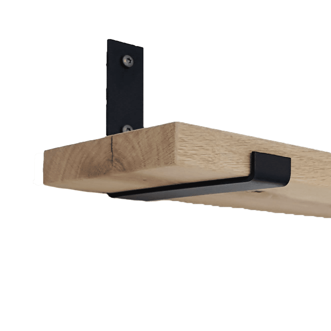 De Industriële Plankdragers L-vorm UP Mat Zwart – 20 cm