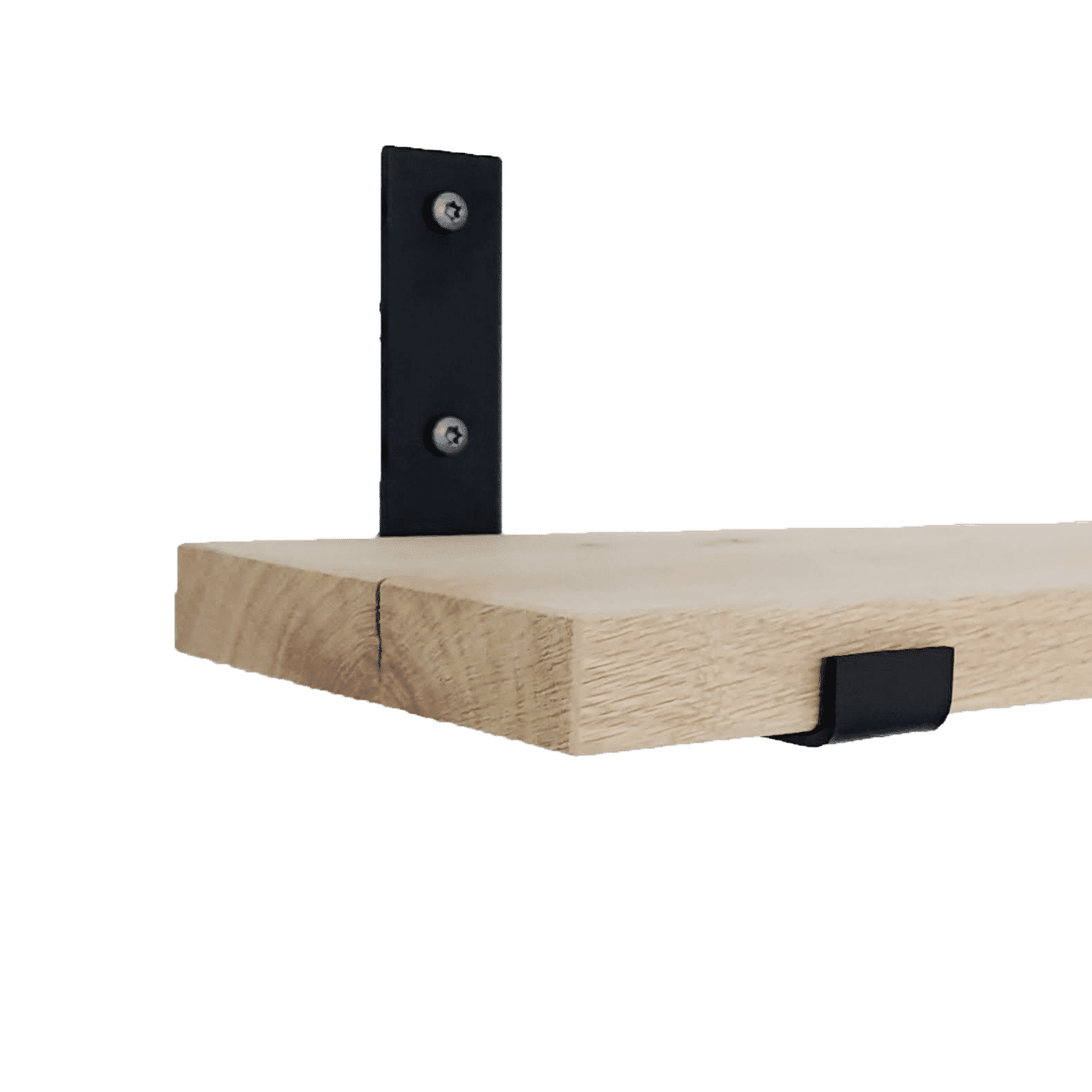 De Industriële Plankdragers L-vorm UP Mat Zwart – 20 cm