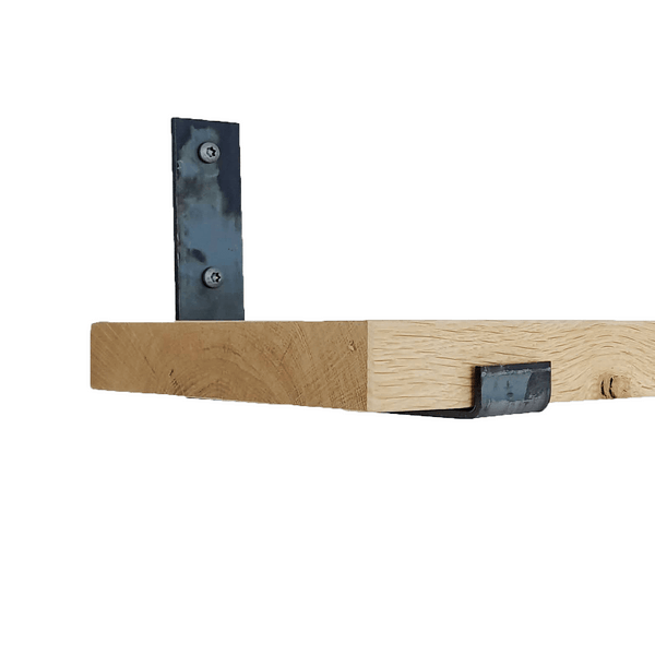 The Industrial L-Shaped Shelf Brackets UP Without Coating – 25 cm