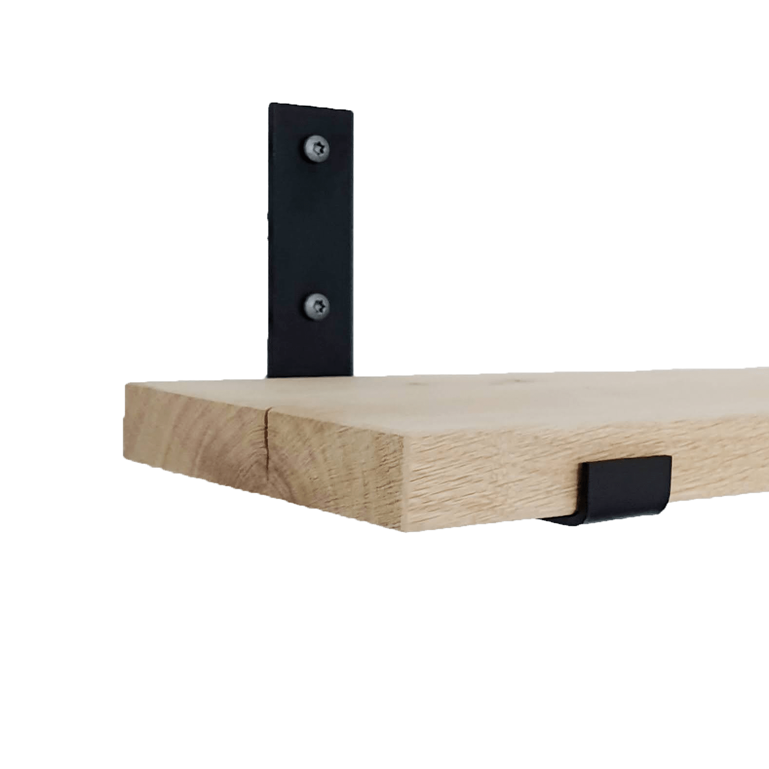 De Industriële Plankdragers L-vorm UP Mat Zwart – 25 cm