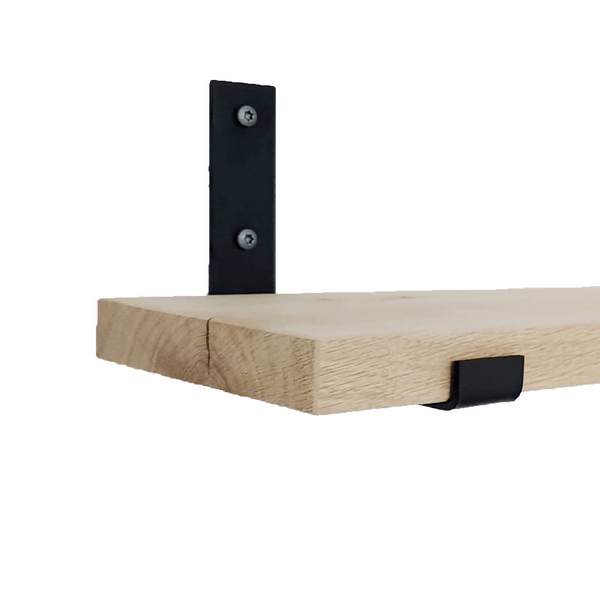 De Industriële Plankdragers L-vorm UP Mat Zwart – 25 cm