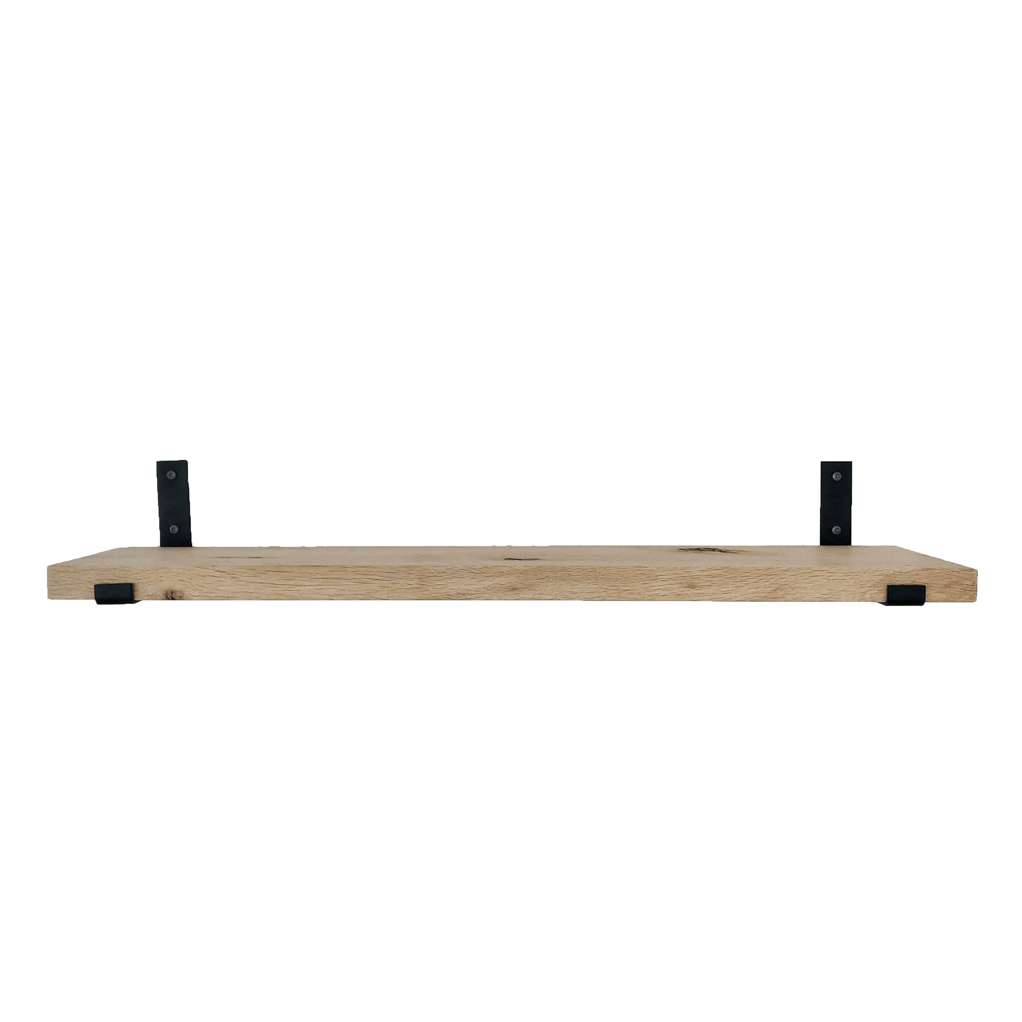 De Industriële Plankdragers L-vorm UP Mat Zwart – 25 cm
