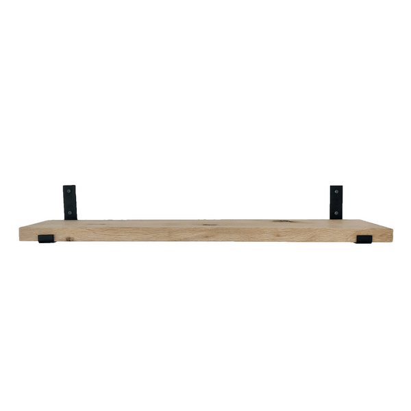 De Industriële Plankdragers L-vorm UP Mat Zwart – 25 cm