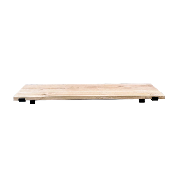 De Industriële Plankdragers L-vorm met eiken plank - 35 cm