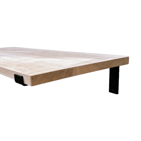De Industriële Plankdragers L-vorm met eiken plank - 40 cm