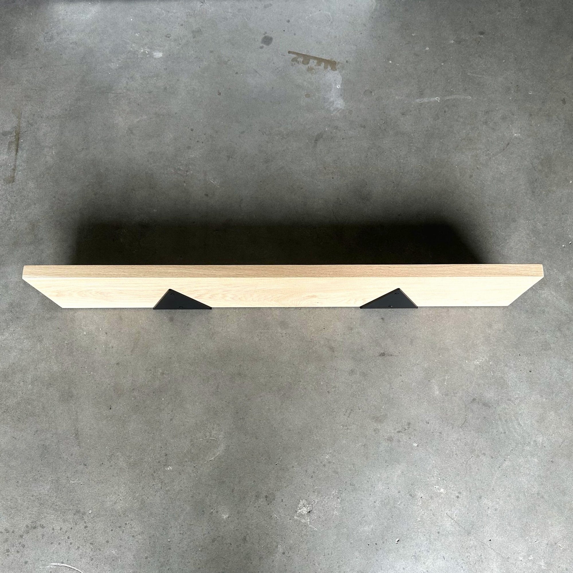 The Industrial Triangle Shelf Brackets Matte Black - 15-25 cm