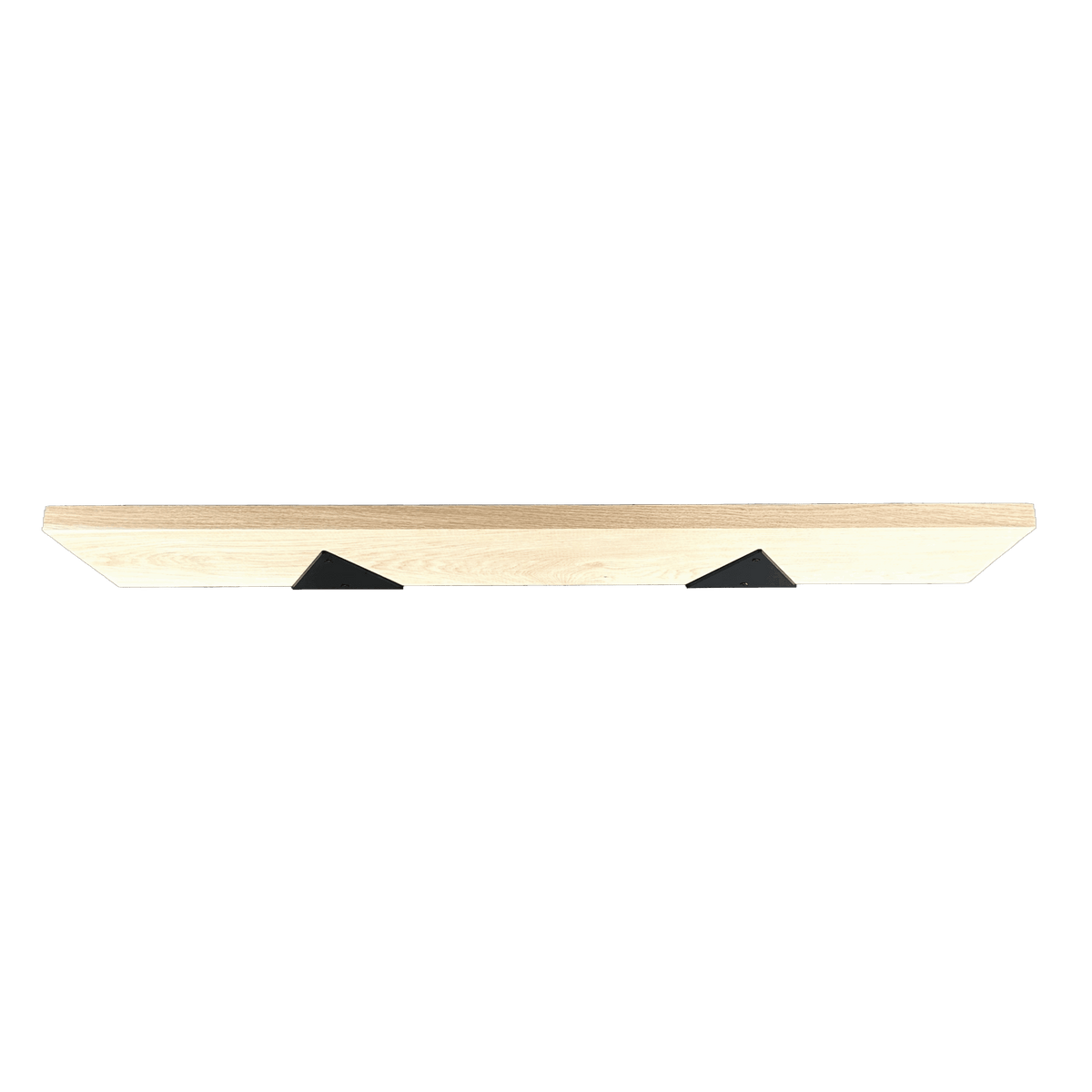 The Industrial Triangle-Shaped Shelf Brackets with Oak Shelf - 20 cm