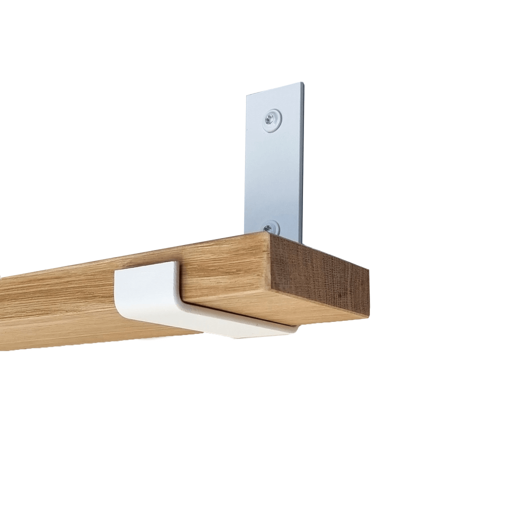 De Industriële Plankdragers L-vorm UP Mat Wit – 10 cm