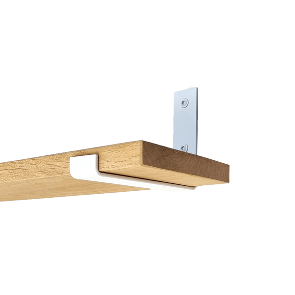 De Industriële Plankdragers L-vorm UP Mat Wit – 20 cm