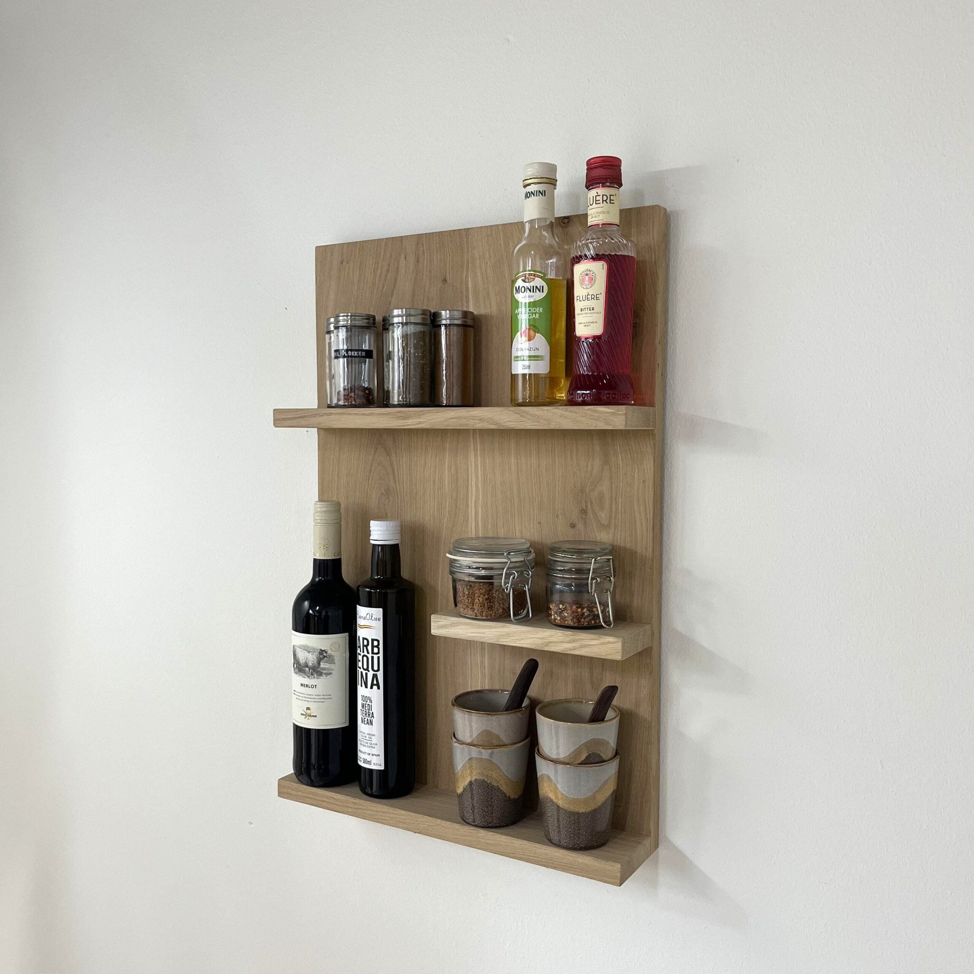 Planche Murale en Bois Chêne - 60x40 cm - Jade