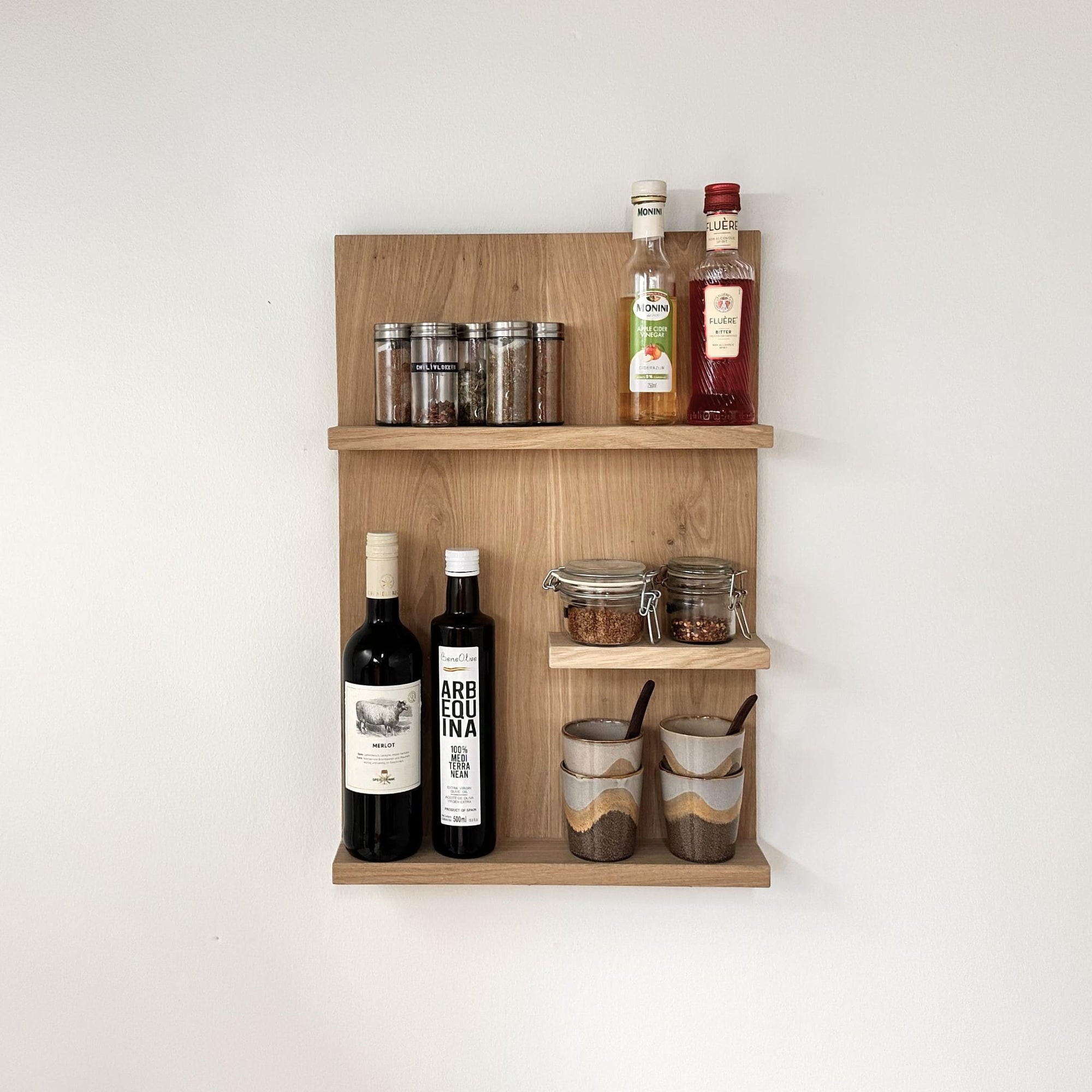 Planche Murale en Bois Chêne - 60x40 cm - Jade