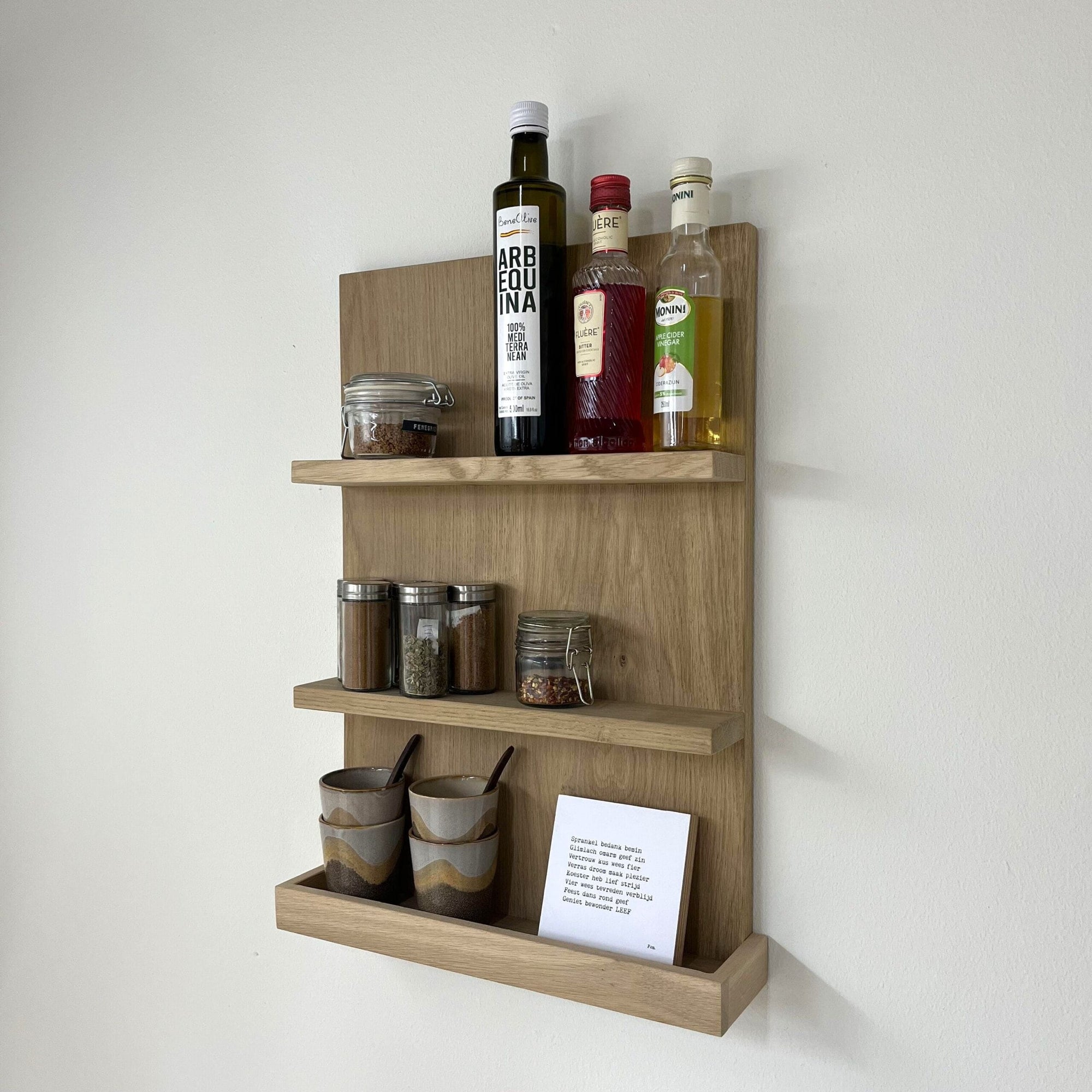Planche Murale en Bois Chêne - 60x40 cm - Linde