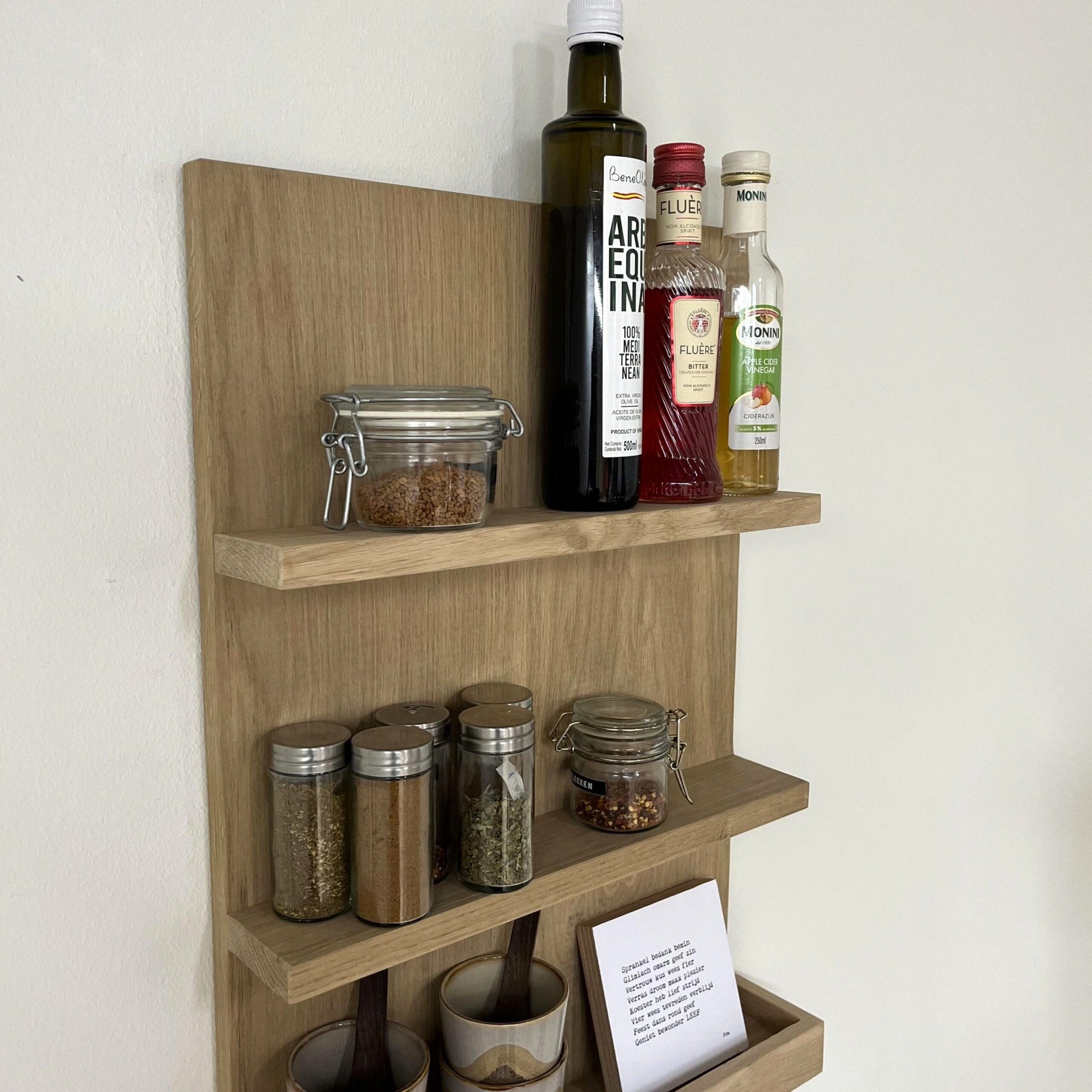 Planche Murale en Bois Chêne - 60x40 cm - Linde