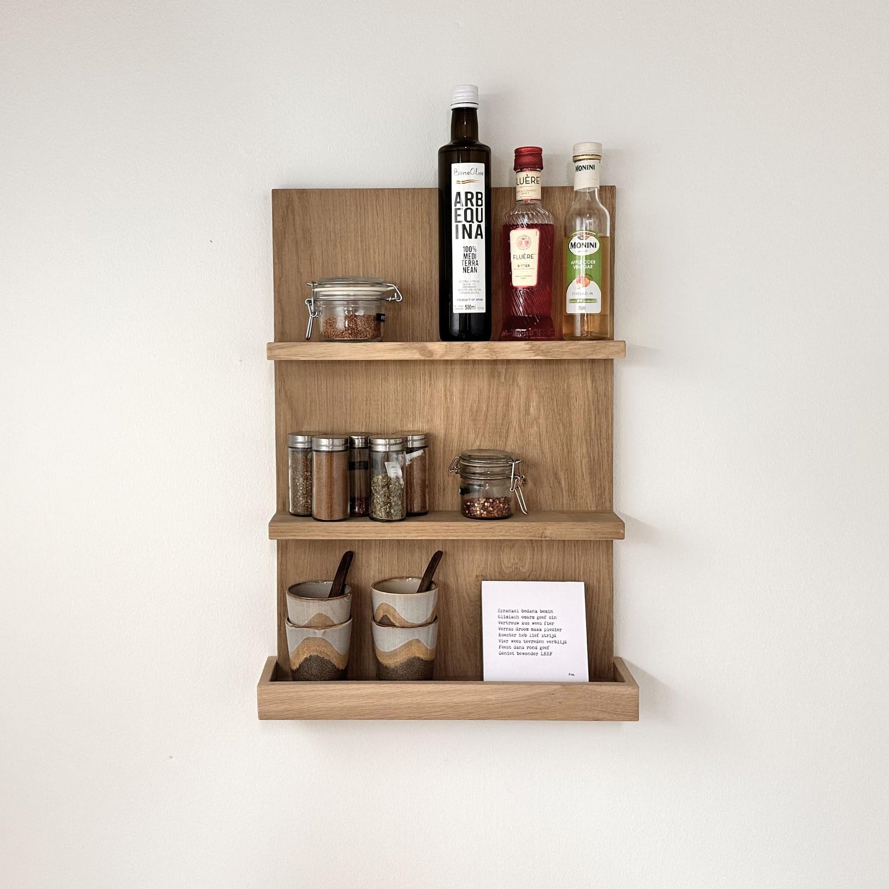Planche Murale en Bois Chêne - 60x40 cm - Linde