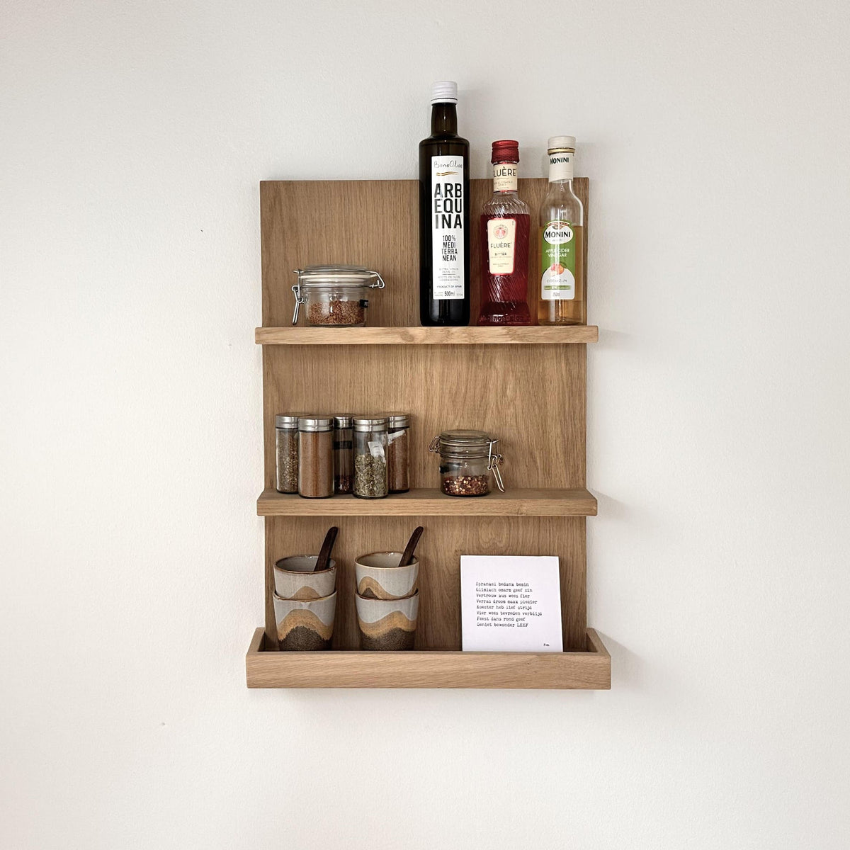 Planche murale en bois chêne - 60x40 cm - Linde