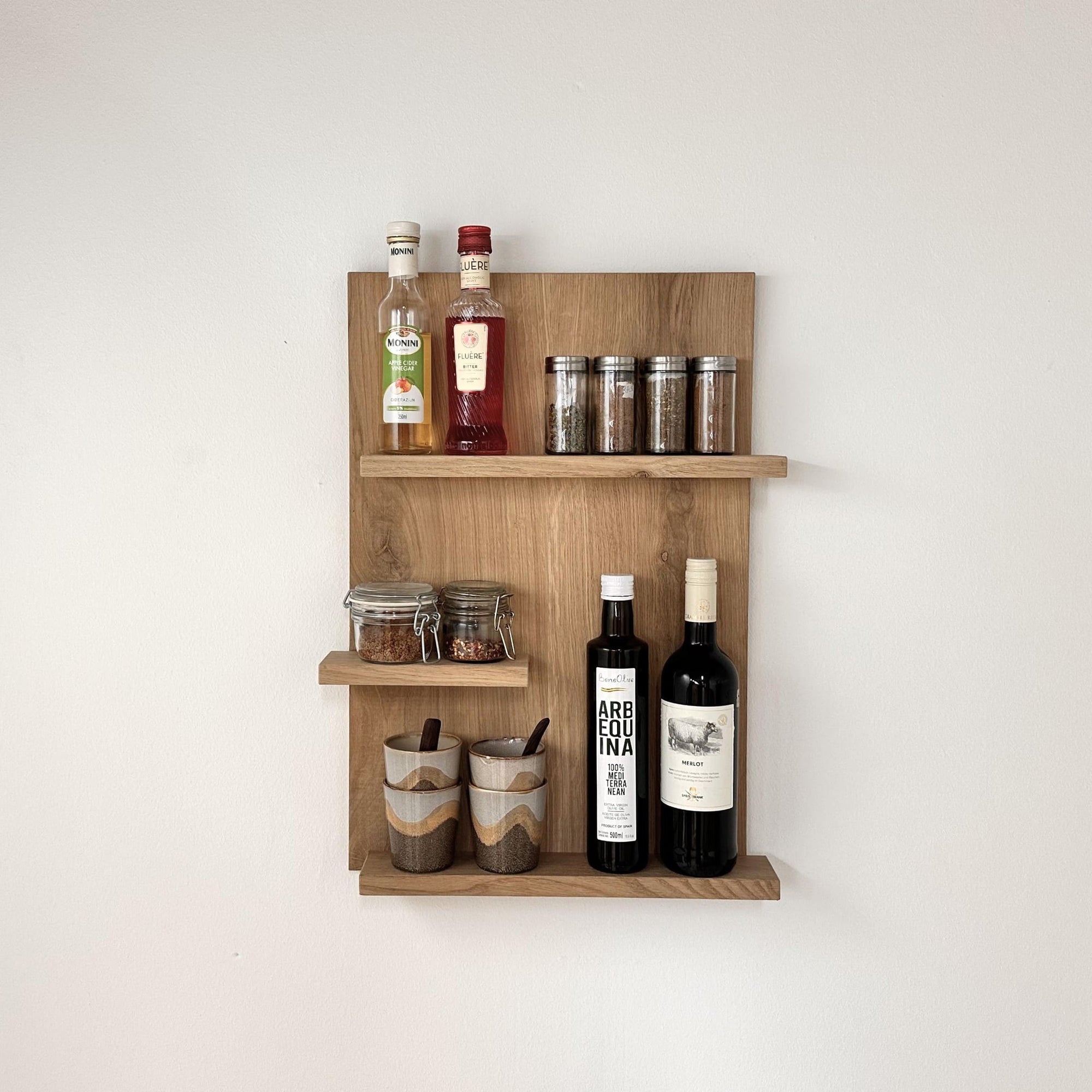 Planche Murale en Bois Chêne - 60x40 cm - Guusje