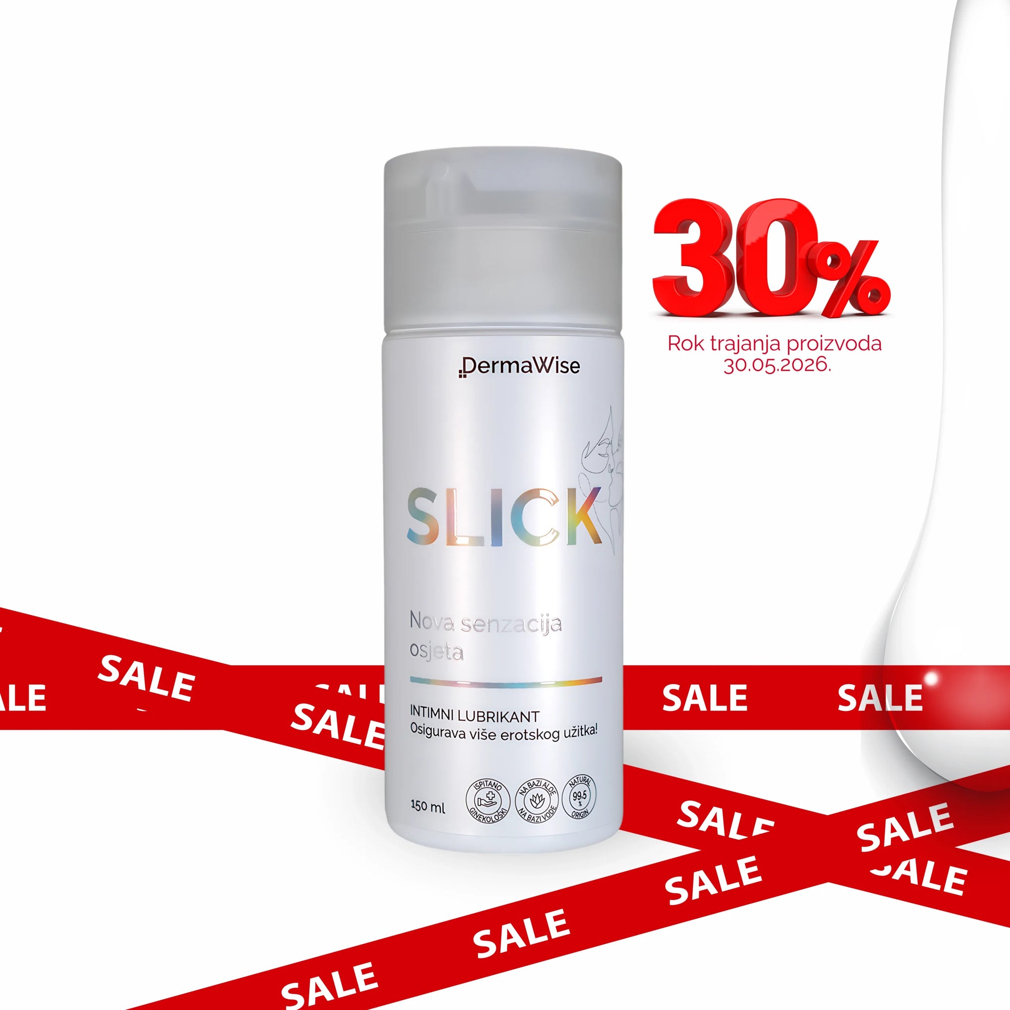 SLICK lubrikant na bazi vode i Aloe Vere