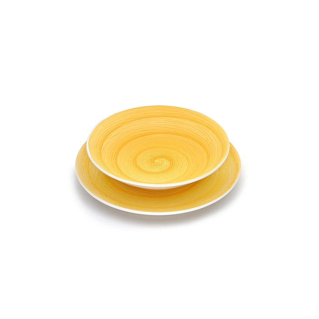 DEEP PLATE - YELLOW - MEMENTO TABLE VERTIGO