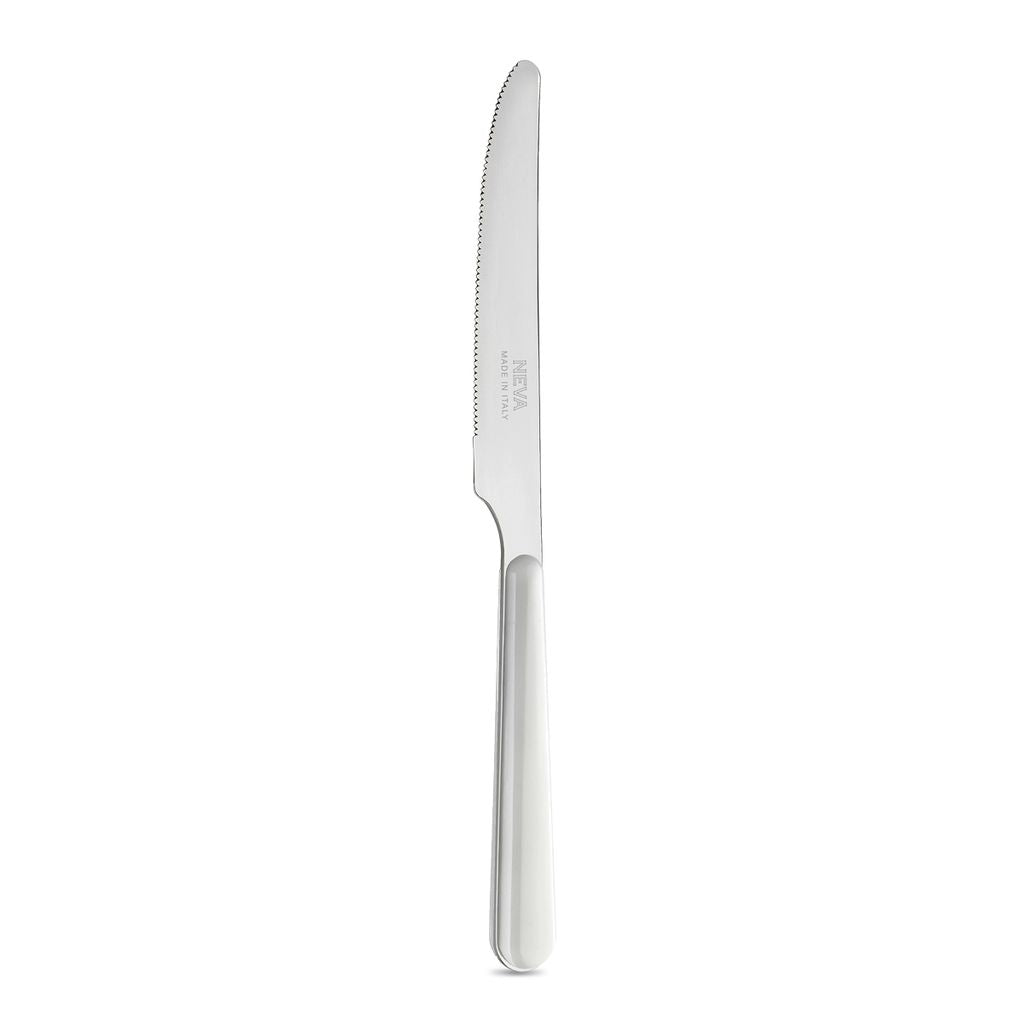 6 Table Knives - Solid White LD14110W