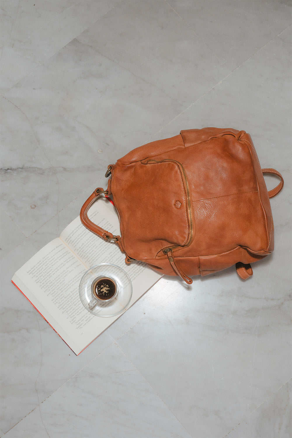 Arezzo Gold zaino 100% vera pelle Made in Italy - Barone Firenze