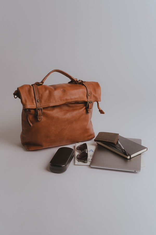 Zaino Brn-050 100% vera pelle Made in Italy - Barone Firenze