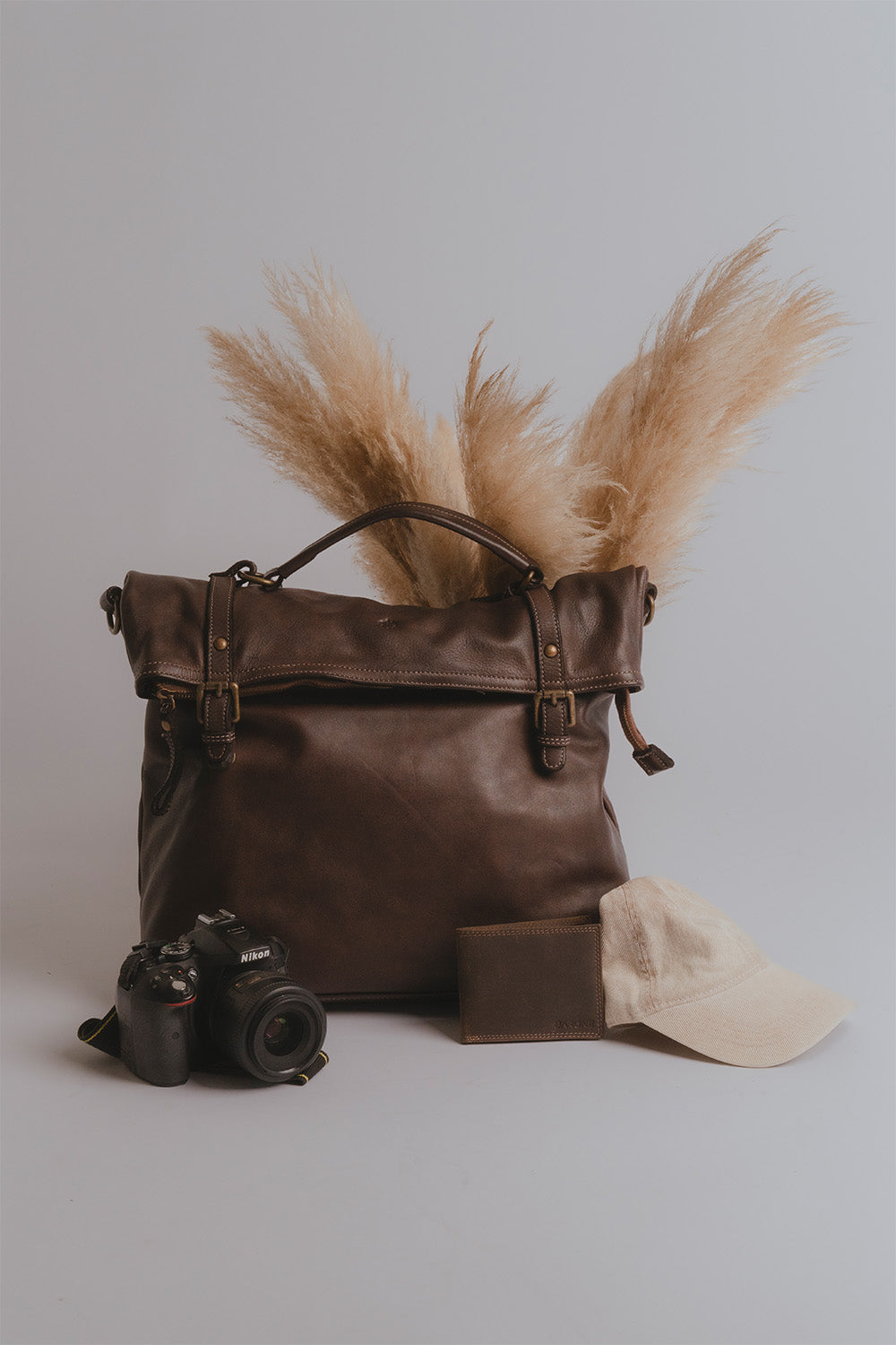 Zaino Brn-050 100% vera pelle Made in Italy - Barone Firenze