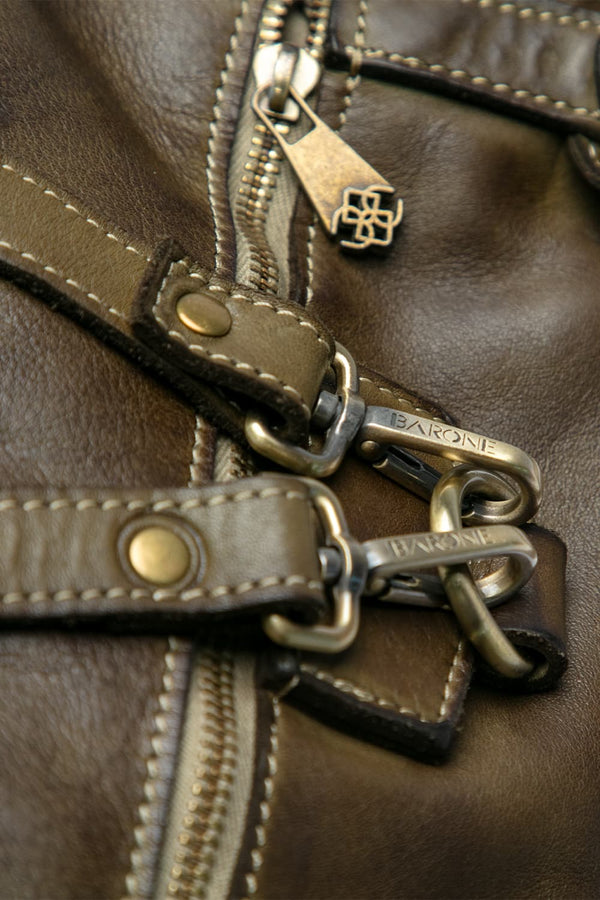 Zaino Forte 100% vera pelle Made in Italy - Barone Firenze