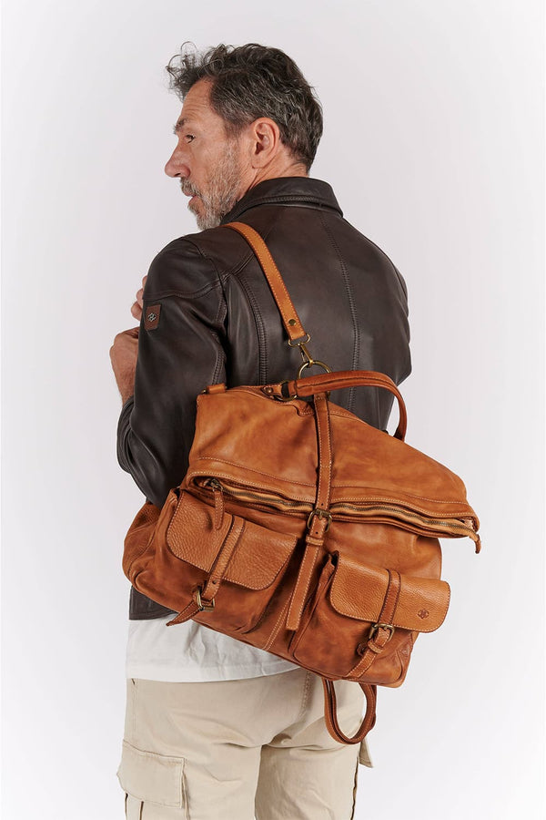 Massa zaino 100% vera pelle Made in Italy - Barone Firenze