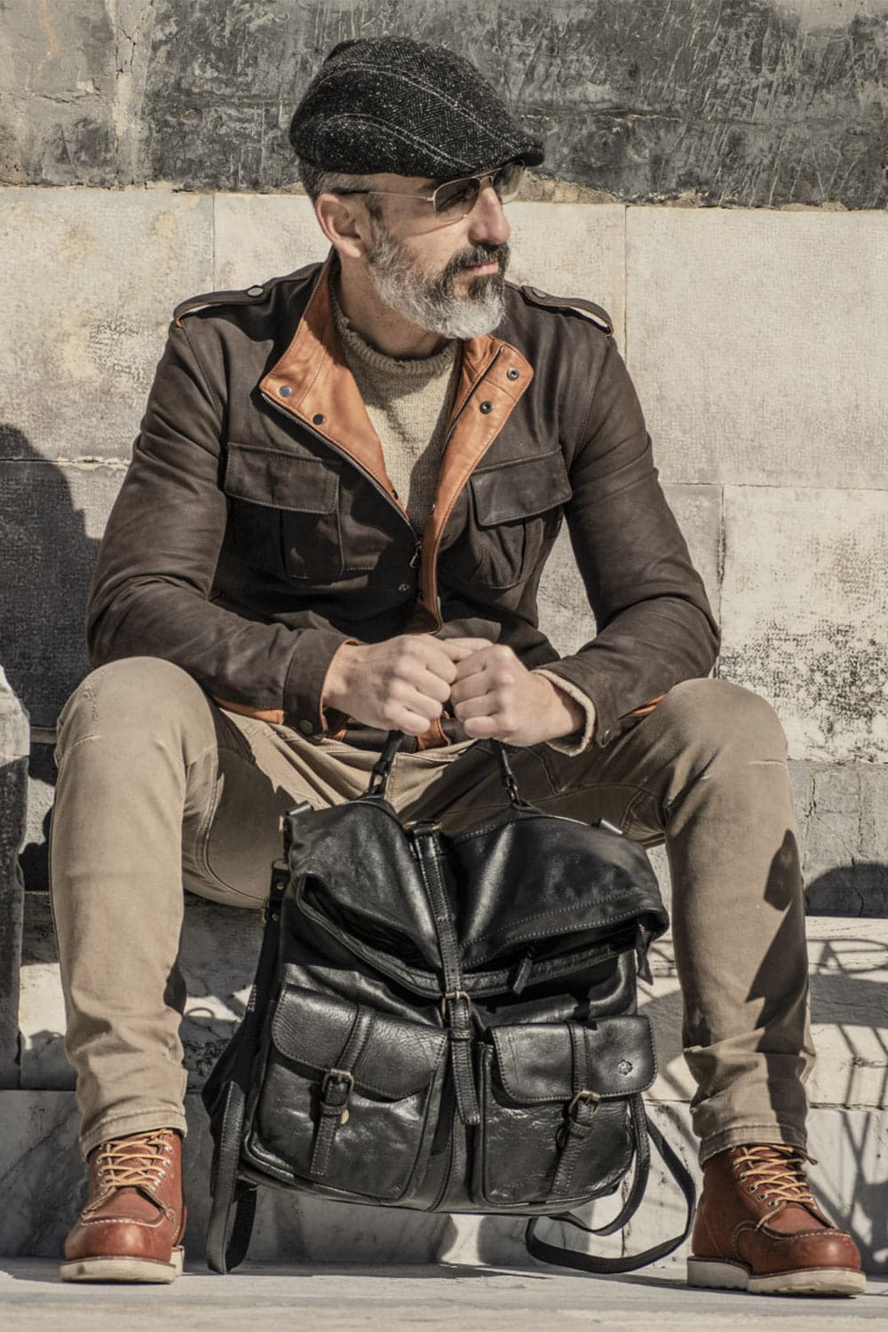 Massa zaino 100% vera pelle Made in Italy - Barone Firenze