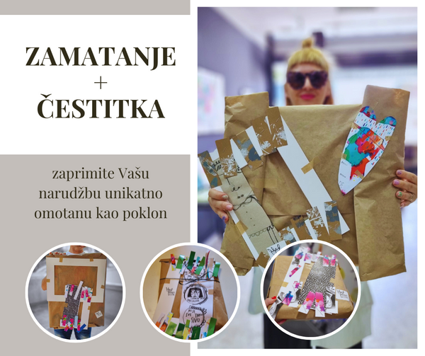 Wrapping + greeting card