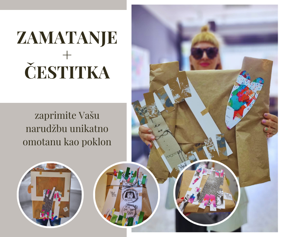 Zamatanje + čestitka