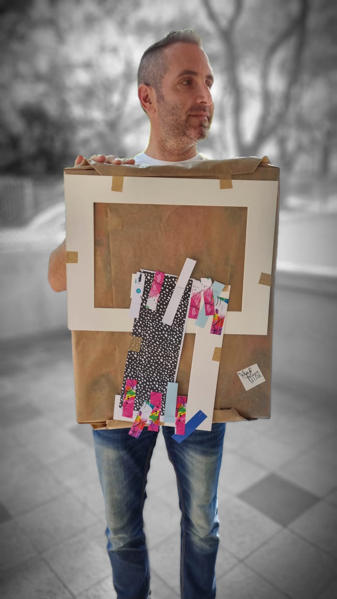 Wrapping + greeting card