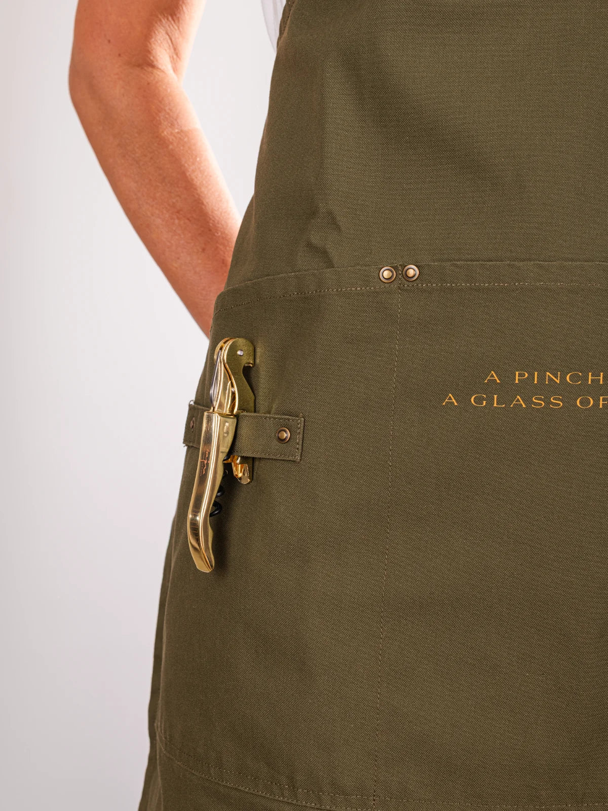 Apron with Online Recipes Green