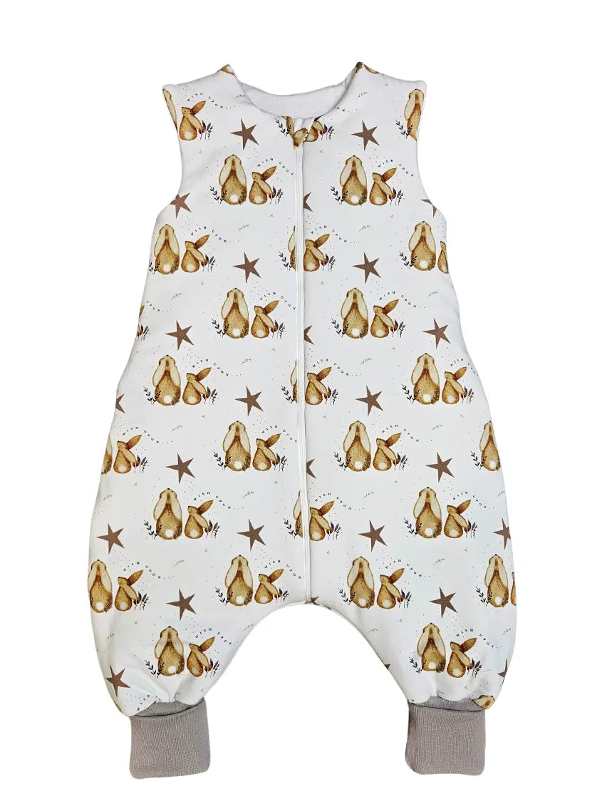 Thick Cotton Sleeping Bag with Legs and Filling - Bunny and the Star