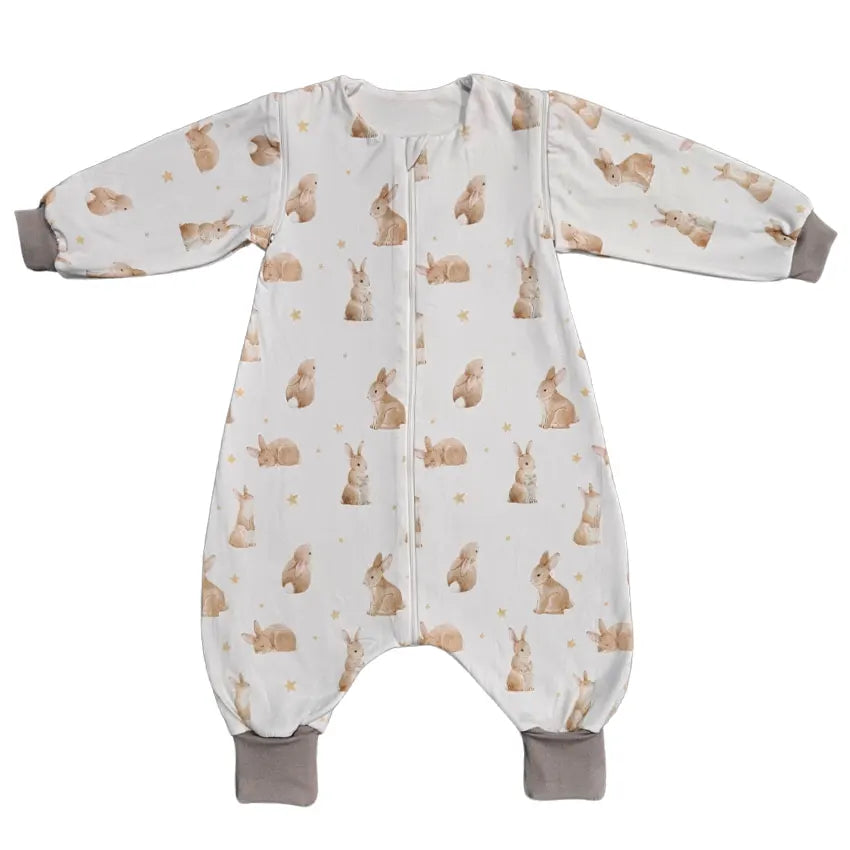 Tanja two-layer sleeping bag with legs and sleeves - Stars and bunny