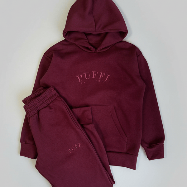 Ženske hlače COZY - Bordo Rdeče - PUFFI