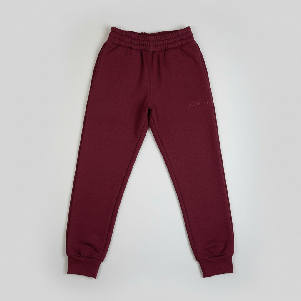 Ženske hlače COZY - Bordo Rdeče - PUFFI